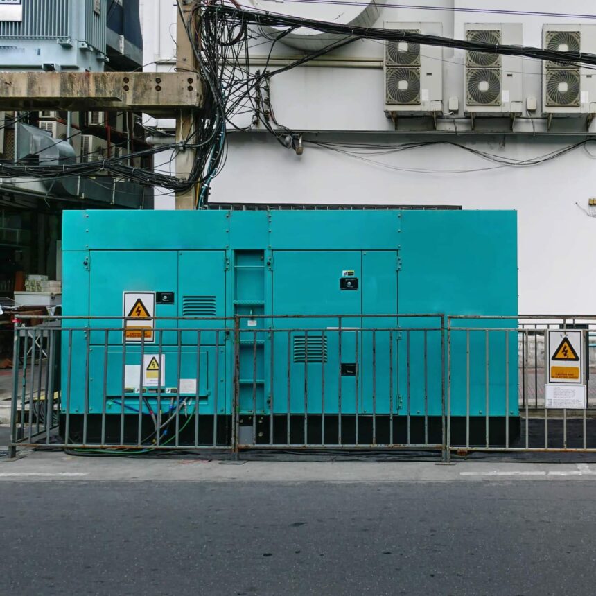 Mobile Unit of Emergency Electric Power Generator at Site