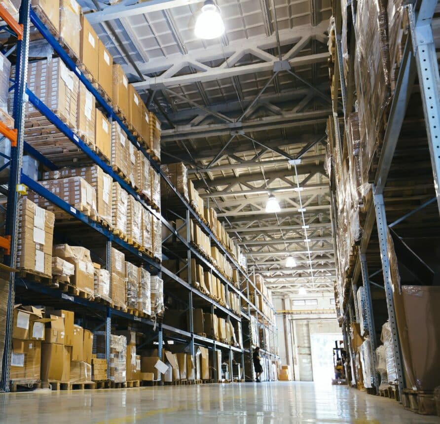 Interior of a modern warehouse