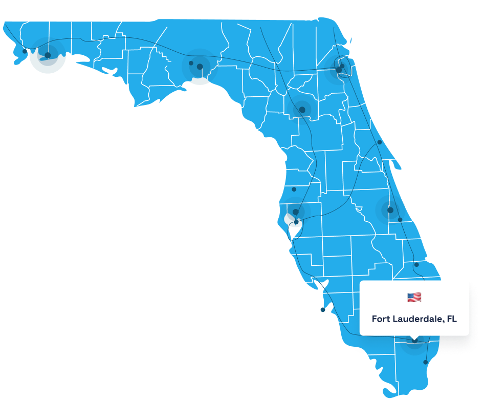 location map of florida