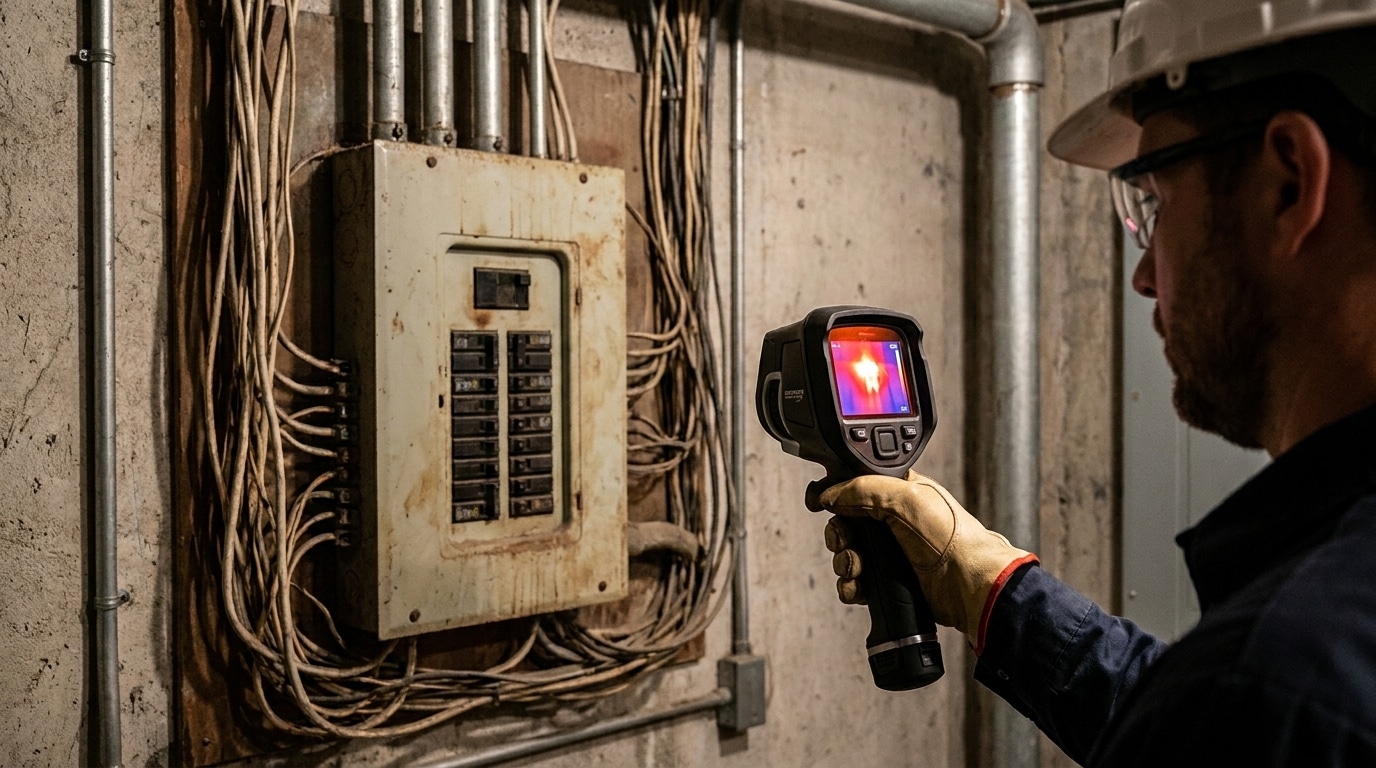 identifying fire risks in aging commercial electrical systems