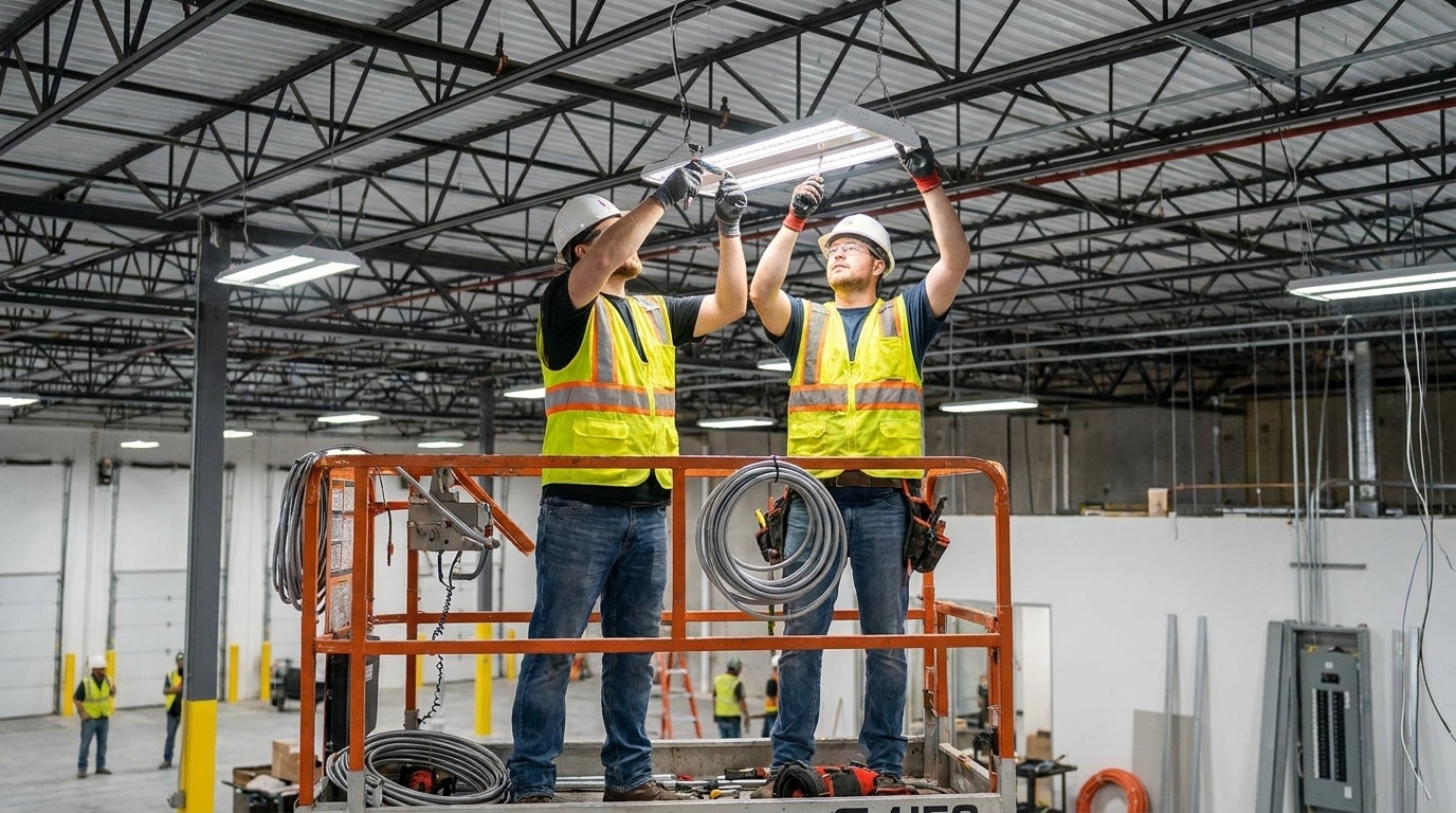typical labor rates and pricing models for commercial lighting contractors