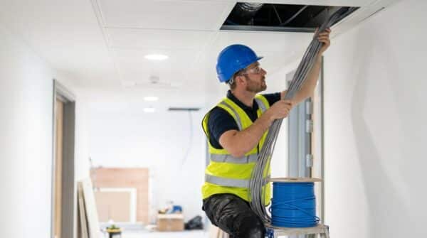 cost allocation differences between office cat6 and industrial fiber optic integration